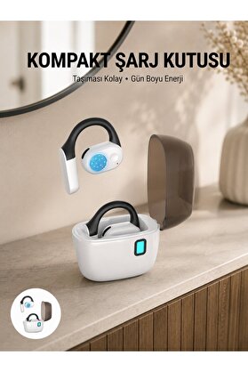 Geneloem Bluetooth 5.0 Kulak İçi Kulaklık – Güçlü Bas Uzun Pil Ömrü Şarj Kutulu Ta - Stepco3123-1