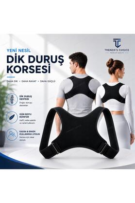 trends's choice Dik Duruş Korsesi Postür Düzeltici Ortopedik Omuz Sırt Destekleyici Unisex Korse