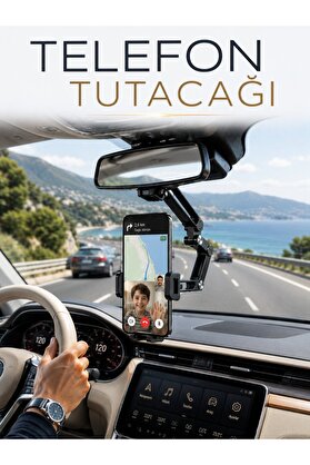 Ethab Giyim Araç İçi Dikiz Aynası Telefon Tutucu 360° Döner Ayarlanabilir Katlanabilir - Glst2099-5278