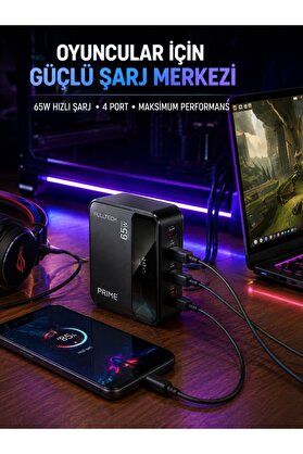Ethab Giyim 4 Girişli Hızlı Şarj Destekli Masaüstü Şarj İstasyonu - Glst3611-8192