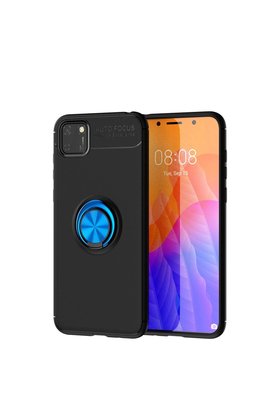 Ethab Ticaret Glb-Stl41414 Huawei P40 Lite E Kılıf Sofya Yüzüklü Silikon Kapak - Gümüş