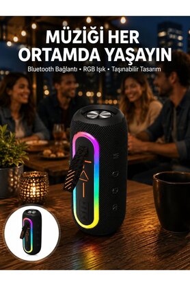 Ethab Giyim Bluetooth Hoparlör Usb Şarjlı Uzun Pil Ömrü Android Ve İos Uyumlu Renkli Yeni - Glst2720-240