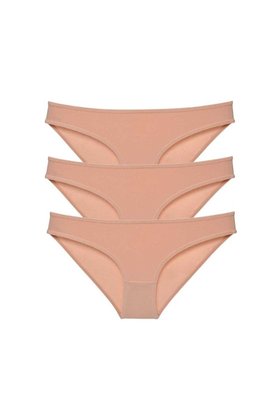 Ethab Ticaret Glb-Stl41414 3 Adet Süper Eko Set Likralı Kadın Slip Külot Ten