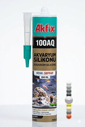 Akfix 100aq Akvaryum Silikonu 280 ml (şeffaf)