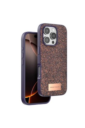 Evimdeyokyok Onegif Apple İphone 16 Pro Bright Simli Kapak - Derin Mor