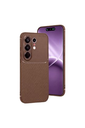 Evimdeyokyok Tecno Camon 50 Pro 5G Auto Focus Karbon Kapak - Kahverengi