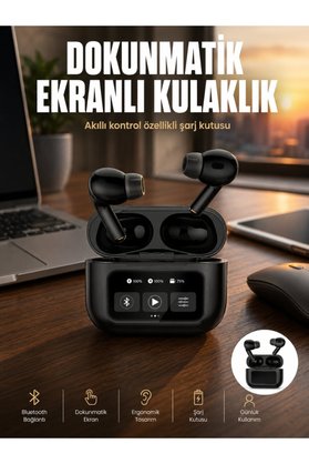 Ethab Giyim Yeni Nesil Pro Ekranlı Bluetooth Kulaklık 5.0 Bluetooth Yeni Nesil - Glst5026-4850