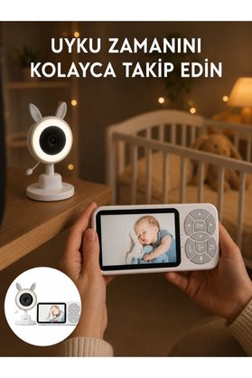 Ethab Giyim Lcd Ekranlı Bebek İzleme Kamerası Ninnili Gece Görüşlü Güvenlik Sistemi Yeni - Glst6457-354