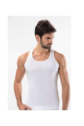 Ethab Ticaret Glb-Stl41414 3 Adet Tutku Ribana Spor Erkek Beyaz Atlet 0118