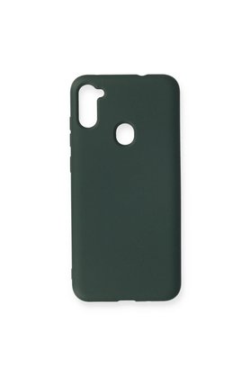 Ethab Ticaret Glb-Stl41414 Samsung Galaxy A11 Kılıf Nano İçi Kadife Silikon - Koyu Yeşil