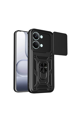 Evimdeyokyok Xiaomi Poco X8 Pro Max Pars Lens Yüzüklü Silikon - Siyah