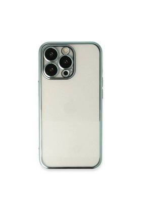Ethab Ticaret Glb-Stl41414 İphone 13 Pro Kılıf Razer Lensli Silikon - Yeşil