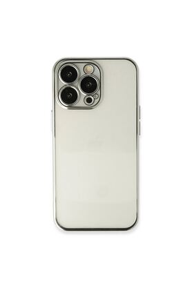Ethab Ticaret Glb-Stl41414 İphone 13 Pro Kılıf Razer Lensli Silikon - Gümüş