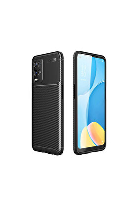 Evimdeyokyok Oppo A54 4G Kılıf Auto Focus Karbon Kapak - Siyah