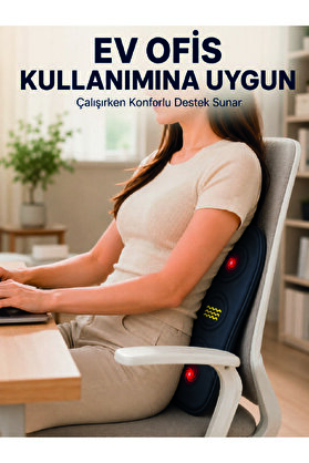 Ethab Giyim Bel Destek Minderi Isıtmalı Masaj Özellikli Günlük Kullanım - Glst3440-5637