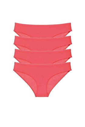 Ethab Ticaret Glb-Stl41414 4 Adet Süper Eko Set Likralı Kadın Slip Külot Fuşya
