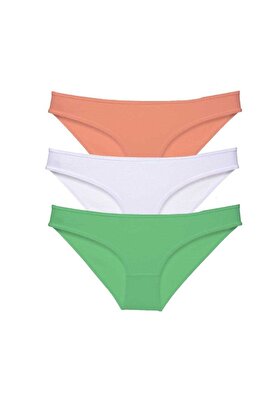Ethab Ticaret Glb-Stl41414 3 Adet Süper Eko Set Likralı Kadın Slip Külot 544