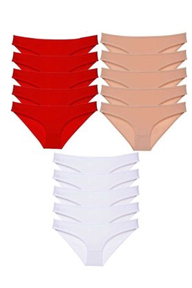 Ethab Ticaret Glb-Stl41414 15 Adet Süper Eko Set Likralı Kadın Slip Külot 514