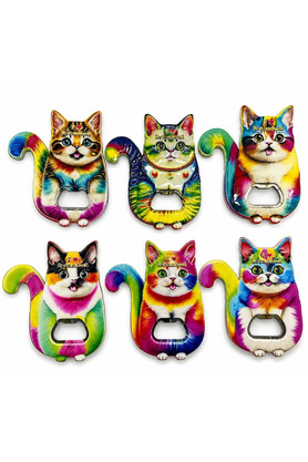 Evi̇mdeyokyok Kedi̇ Tasarımı İstanbul Temalı Buzdolapı Süsü Magnet Alk5407