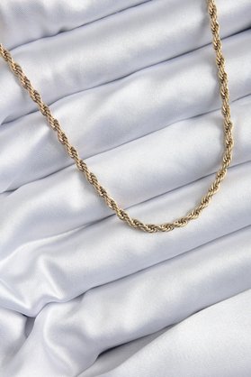 Ethab Giyim 316L Çelik Gold Renk 60 Cm Burgu Model Kadın Kolye 5886 - Glst6446-1499