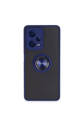 Ethab Ticaret Glb-Stl41414 Redmi Note 12 5G Kılıf Montreal Yüzüklü Silikon Kapak - Lacivert