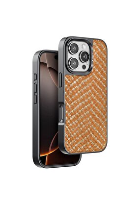 Ethab Ticaret Glb-Stl41414 Venco İphone 16 Pro Viper Kapak - Kahverengi