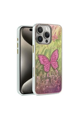 Ethab Ticaret Glb-Stl41414 İphone 16 Pro Max Kılıf Blade Aynalı Desenli Kapak - Desen 5