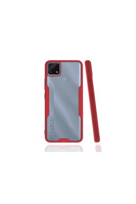 Evimdeyokyok Realme C25 Kılıf Platin Silikon - Kırmızı