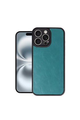 Evimdeyokyok Apple İphone 16 Pro Max Kılıf Aras Deri Kapak - Açık Yeşil