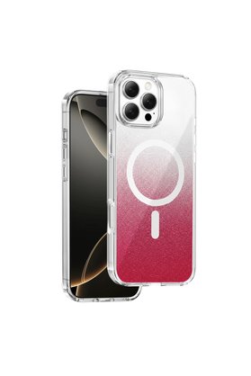 Evimdeyokyok Onegif Apple İphone 16 Pro Max Sora Simli Magsafe Kapak - Kırmızı
