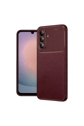 Evimdeyokyok Samsung Galaxy A37 5G Auto Focus Karbon Kapak - Bordo