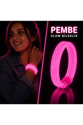 Evi̇mdeyokyok Pembe Kalın Glow Bi̇lekli̇k – Kırılarak Yanan Parti̇ Ve Festi̇val Bi̇lekli̇ği̇