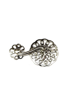 Evimdeyokyok Nikel 50 Adet Zamak Çengel Kilit 56X33 Mm - Yuvarlak, Karşılıklı Mobilya, Dolap, Sandık, Kutu, Kapak Çengel Kilidi
