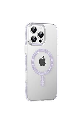 Ethab Ticaret Glb-Stl41414 Joko İphone 16 Pro Max Move Taşlı Magsafe Kapak - Lila