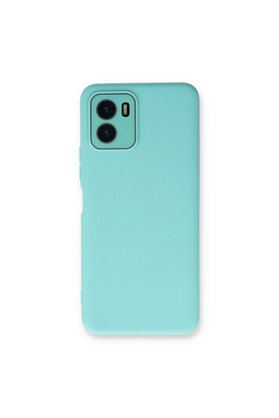 Evimdeyokyok Vivo Y15S Kılıf Lansman Glass Kapak - Turkuaz