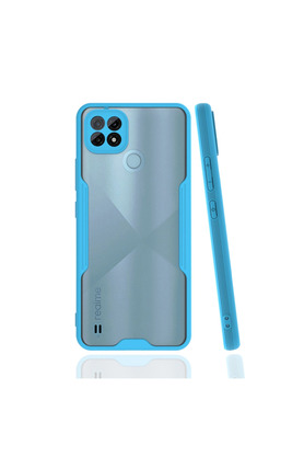 Evimdeyokyok Realme C21 Kılıf Platin Silikon - Mavi