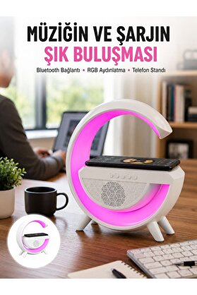 Ethab Giyim Yeni Nesil Bluetooth Hoparlör Speaker 5.0 Taşınabilir G Şeklinde Powerbankli Yen - Glst3037-106