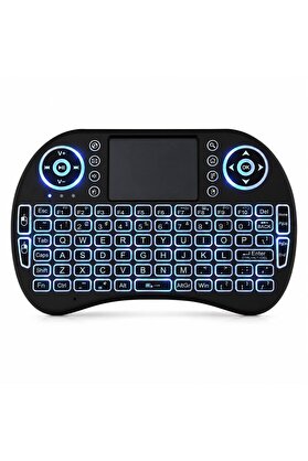 Evi̇mdeyokyok Zr1315 Mi̇ni̇ Keyboard Bt+Wi̇relessli̇ Tv Klavyesi̇ Işi̇kli̇