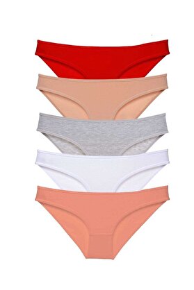 Ethab Ticaret Glb-Stl41414 5 Adet Süper Eko Set Likralı Kadın Slip Külot 523