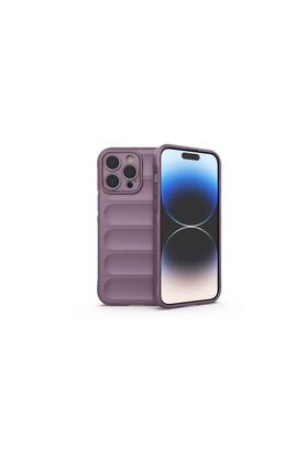 Ethab Ticaret Glb-Stl41414 Apple İphone 14 Pro Max Kılıf Optimum Silikon - Mor