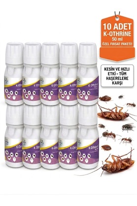 Bayer K-Othrine Sc 50 Ml X 10 Adet (Kokusuz Genel Haşere İlacı - Hamamböceği, Karınca, Sinek Etkili) Skt 2029