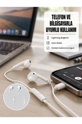 Ethab Giyim Yüksek Ses Kaliteli Mikrofonlu Kablolu Kulak İçi Kulaklık Yeni Nesil - Glst2284-9113