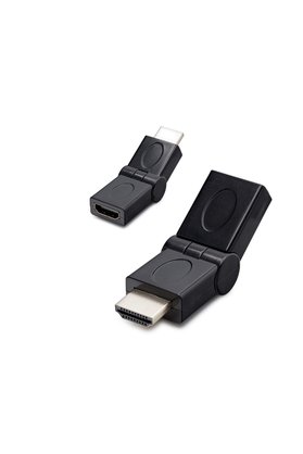 Evimdeyokyok Hdmi Erkek Dişi Mafsallı Adaptör - Siyah Hdx1257
