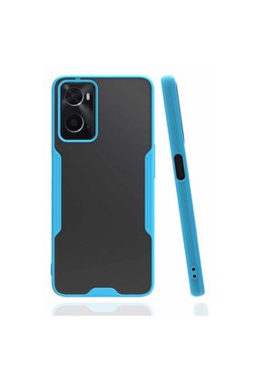 Evimdeyokyok Oppo A96 Kılıf Platin Silikon - Mavi
