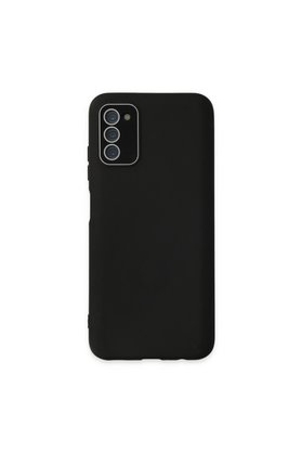 Evimdeyokyok Samsung Galaxy A03S Kılıf Lansman Glass Kapak - Siyah