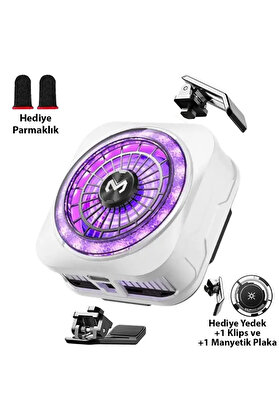Egecen Cx21 18W Manyetik Telefon Soğutucu Rgb Işıklı Yarı İletken Buz Soğutmalı Mob - Ecr5211-4189