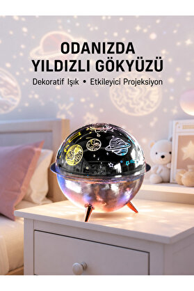Mercansa Galaksi Ve Yıldız Efektli Nemlendirici Işık Projektörü Yeni Nesil