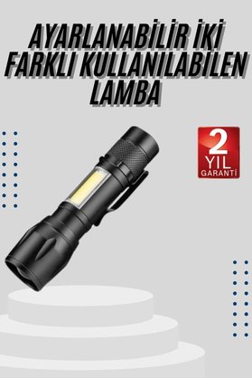 Home El Feneri Uzun Menzilli Usb Şarj Edilebilir Kamp Lambası