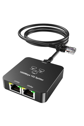 Evi̇mdeyokyok Zr861 Rj45 1To2 Gi̇gabi̇t Spli̇tter Adaptör