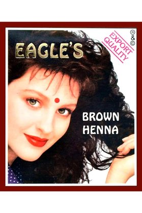 Ethab Ticaret Glb-Stl41414 Eagle S Orijinal Hint Kınası Saç Boyası Kahverengi - Brown Henna